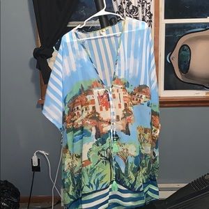 Greek style swimsuit coverup